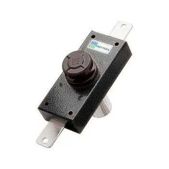 Serratura Ferroglietto 34.326 Mottura, verticale con pompa esterna 50x30 mm, interno con pomolo autobloccante, finitura Verniciato Nero Super Prezzo