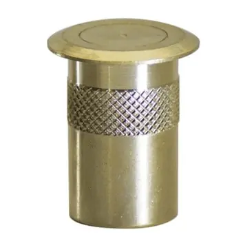 All’Ingrosso Pozzetto Artibrevetti 3014 antipolvere con molla e bordo, foro interno diametro 14 mm, materiale Ottone, finitura Ottone Lucido