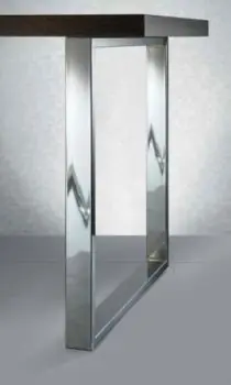 Solo Oggi Gamba per tavolo altezza 710 mm per piano da 800 Cromo lucido