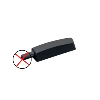 Adattatore cricchetto a scatto Maco per mobile, con paracolpo, corsa 14 mm, finitura Nero Prezzo Di Fabbrica