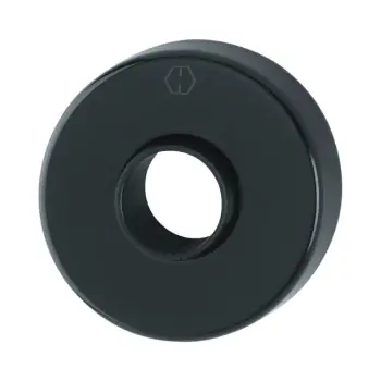 Solo Oggi Rosetta tonda 42K Hoppe per porta, diametro 52x9 mm, Alluminio finitura Nero Intenso F9005