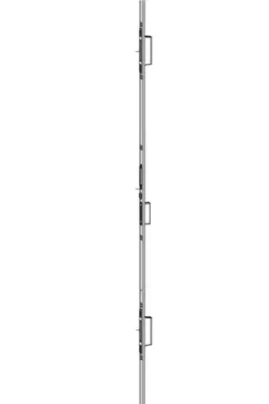 Promozione Esclusiva Asta scontri 224651 Maico per serrature 3 chiusure K+980, Destro, lunghezza 2200, frontale 24x6 mm, scostamento 13, finitura Argento